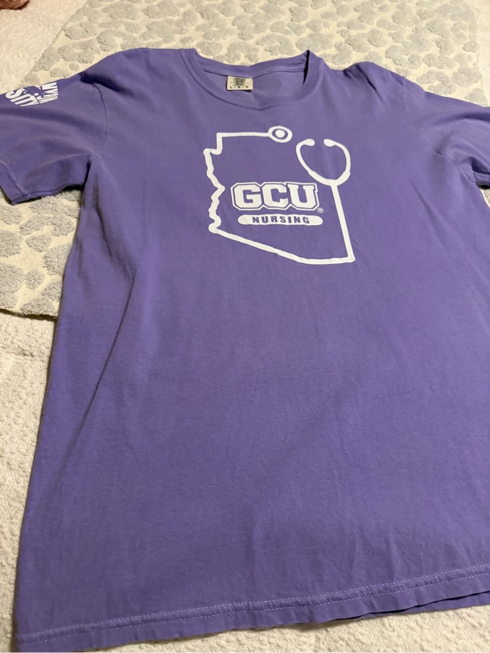 Comfort Colors Lavender/Purple Graphic Crewneck T-Shirt